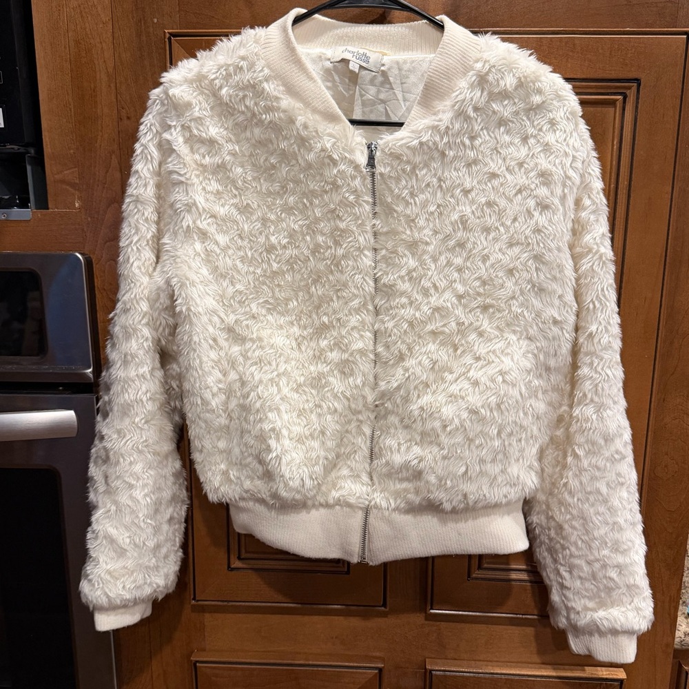 Charlotte Russe Cream Teddy Jacket